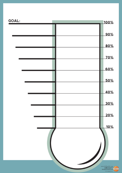 Fundraising Chart Thermometer