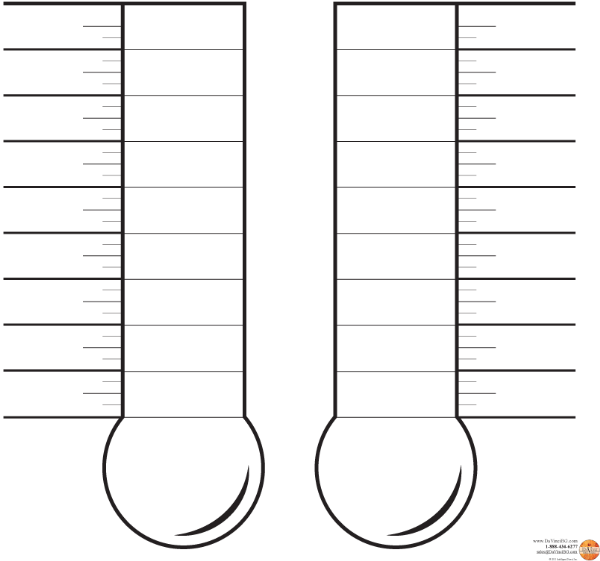 Thermometer Chart To Track Progress